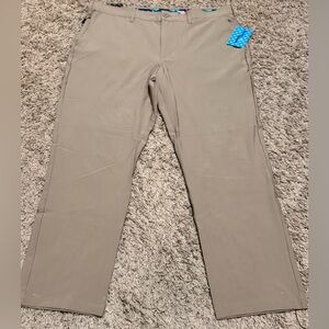 Birdie Bound Men's Regular Fit Light Khaki Golf Pants Size: 38X30
